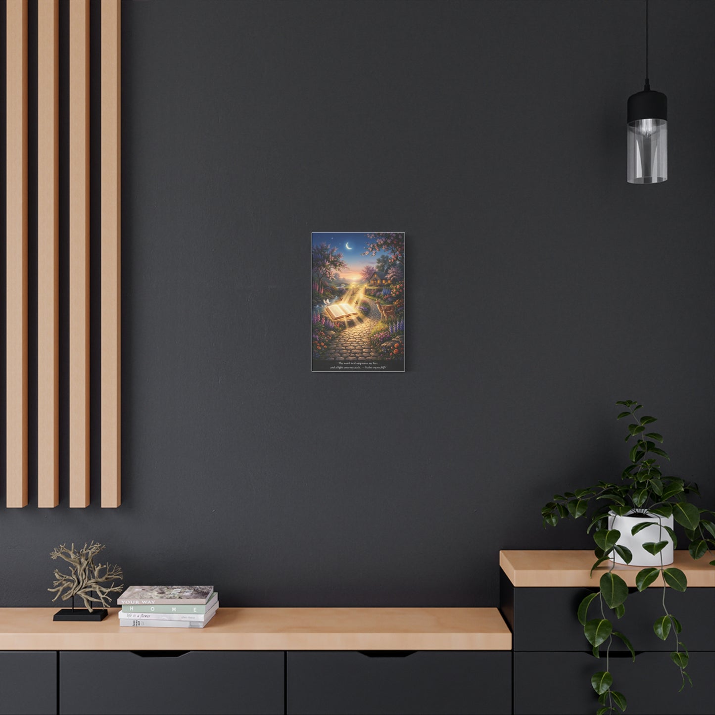 Thy Word Is a Lamp — Psalm 119:105 | Vibrant Christian Canvas Wall Art