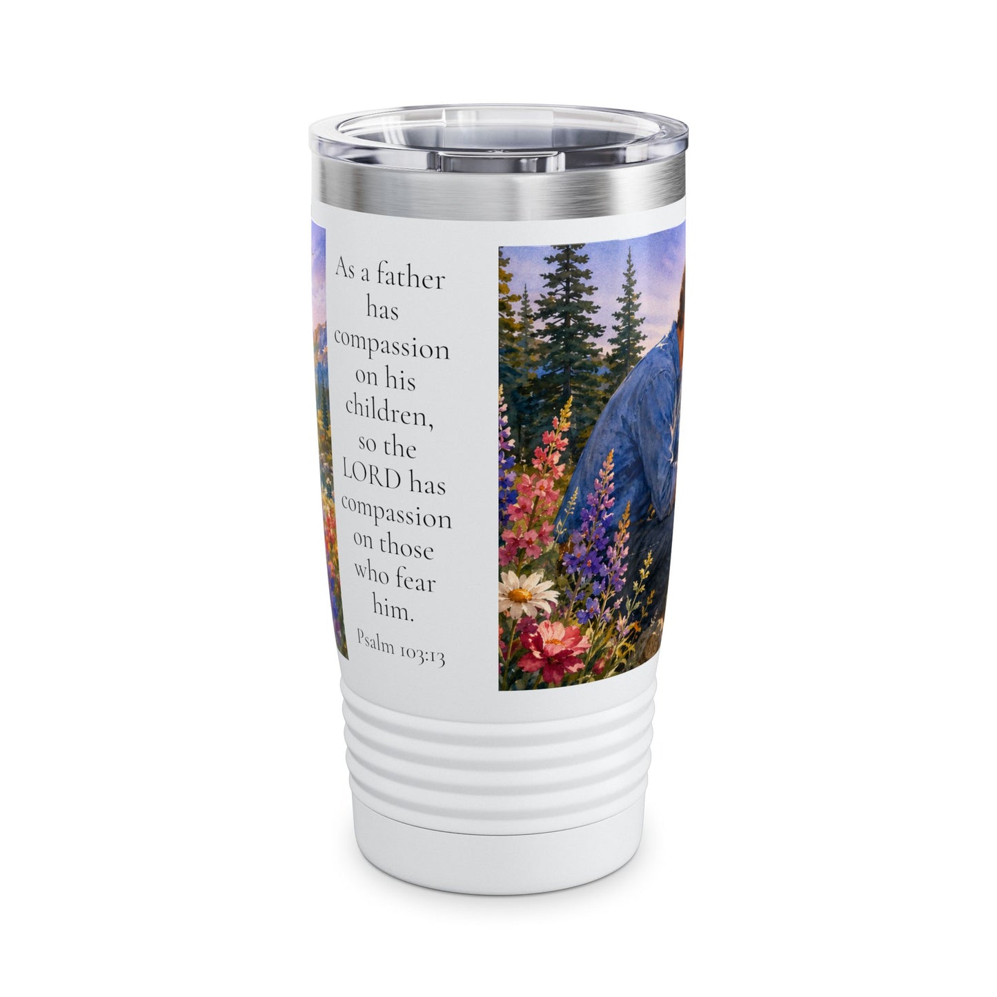 As a Father Has Compassion 20oz Tumbler For Her - Psalm 103:13 Gift