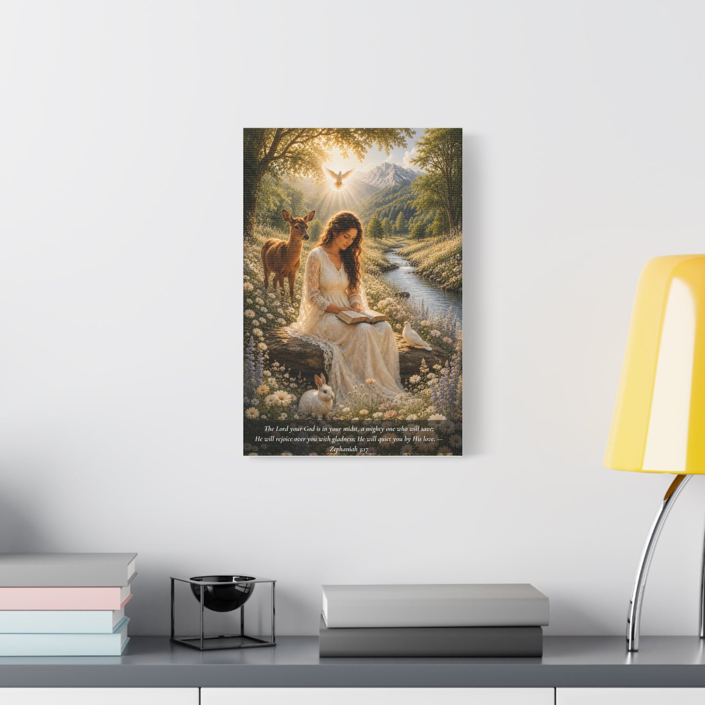 Quieted By His Love — Classic Canvas Wall Art | Zephaniah 3:17
