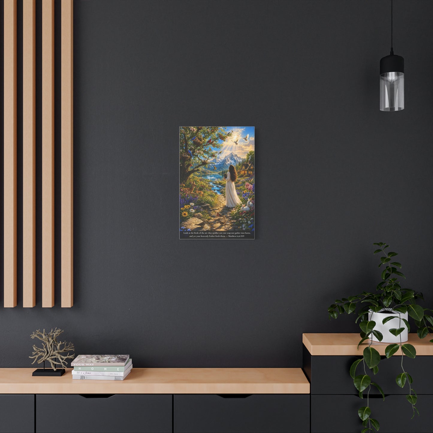 Consider the Birds of the Air — Matthew 6:26 | Vibrant Christian Canvas Wall Art