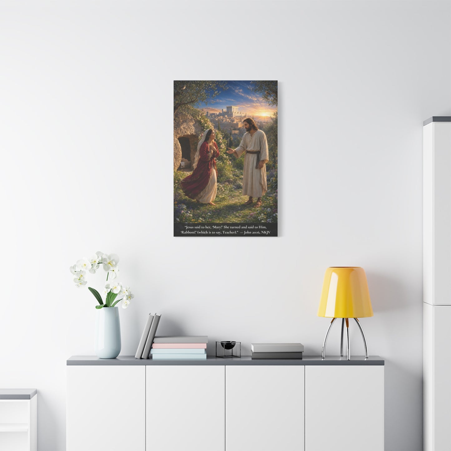 Rabboni — John 20:16 | Vibrant Christian Canvas Wall Art