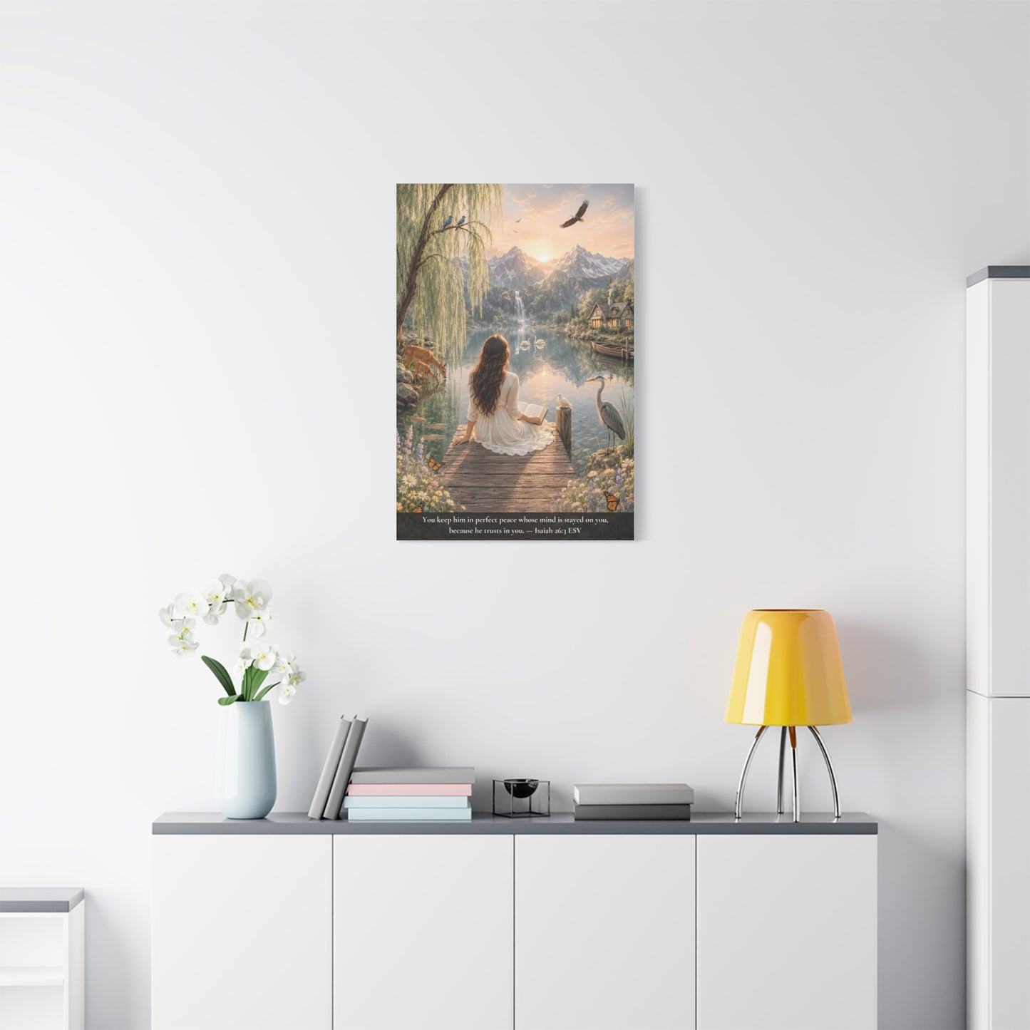 Kept in Perfect Peace — Isaiah 26:3 | Classic Christian Canvas Art