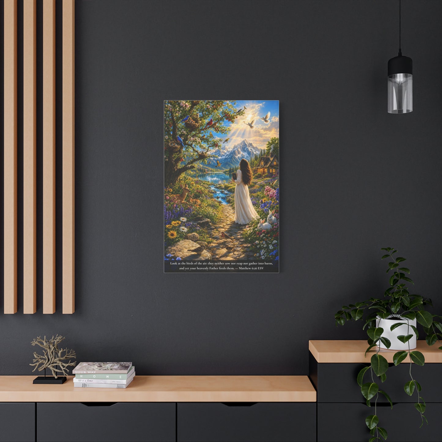 Consider the Birds of the Air — Matthew 6:26 | Vibrant Christian Canvas Wall Art