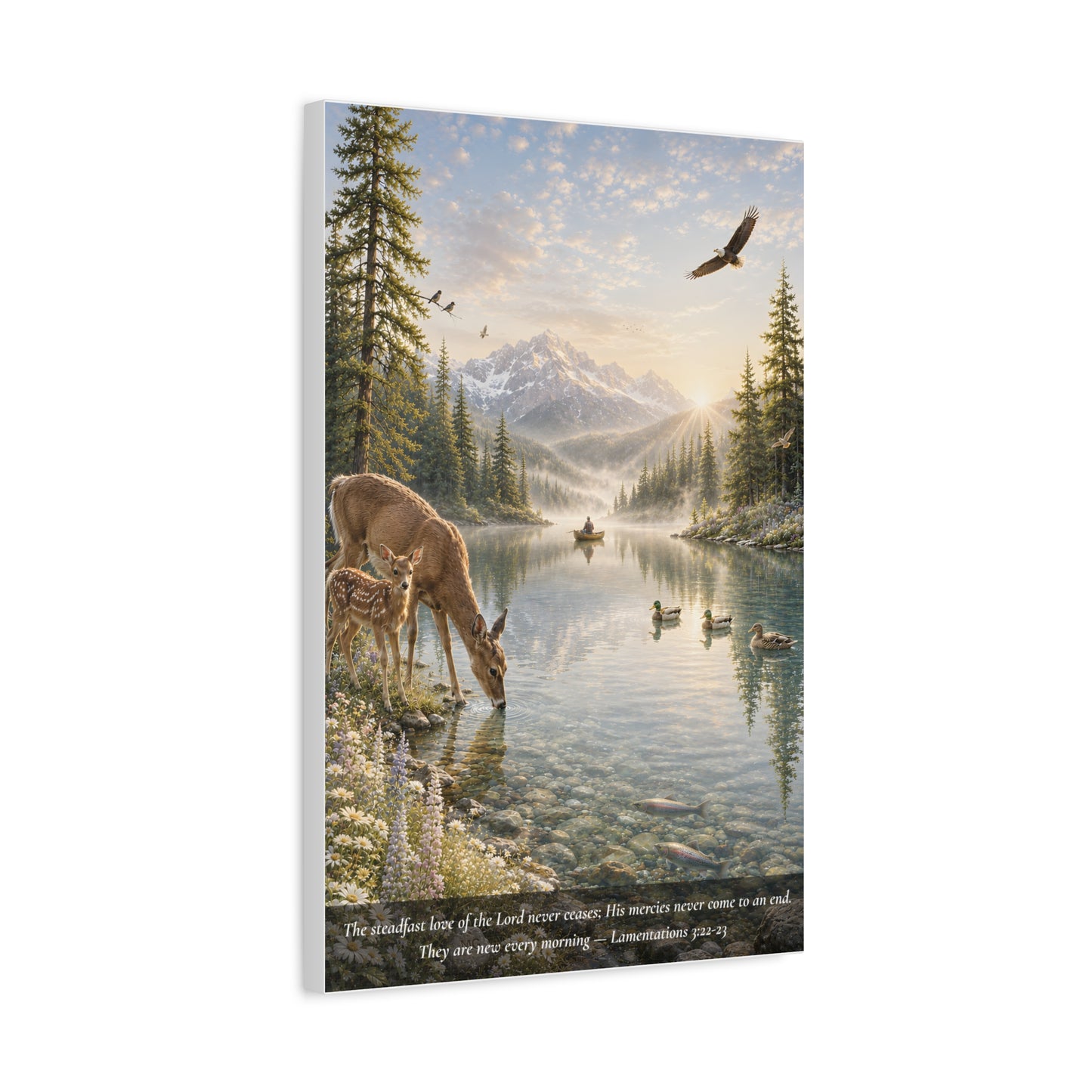 New Every Morning — Classic Canvas Wall Art | Lamentations 3:22-23