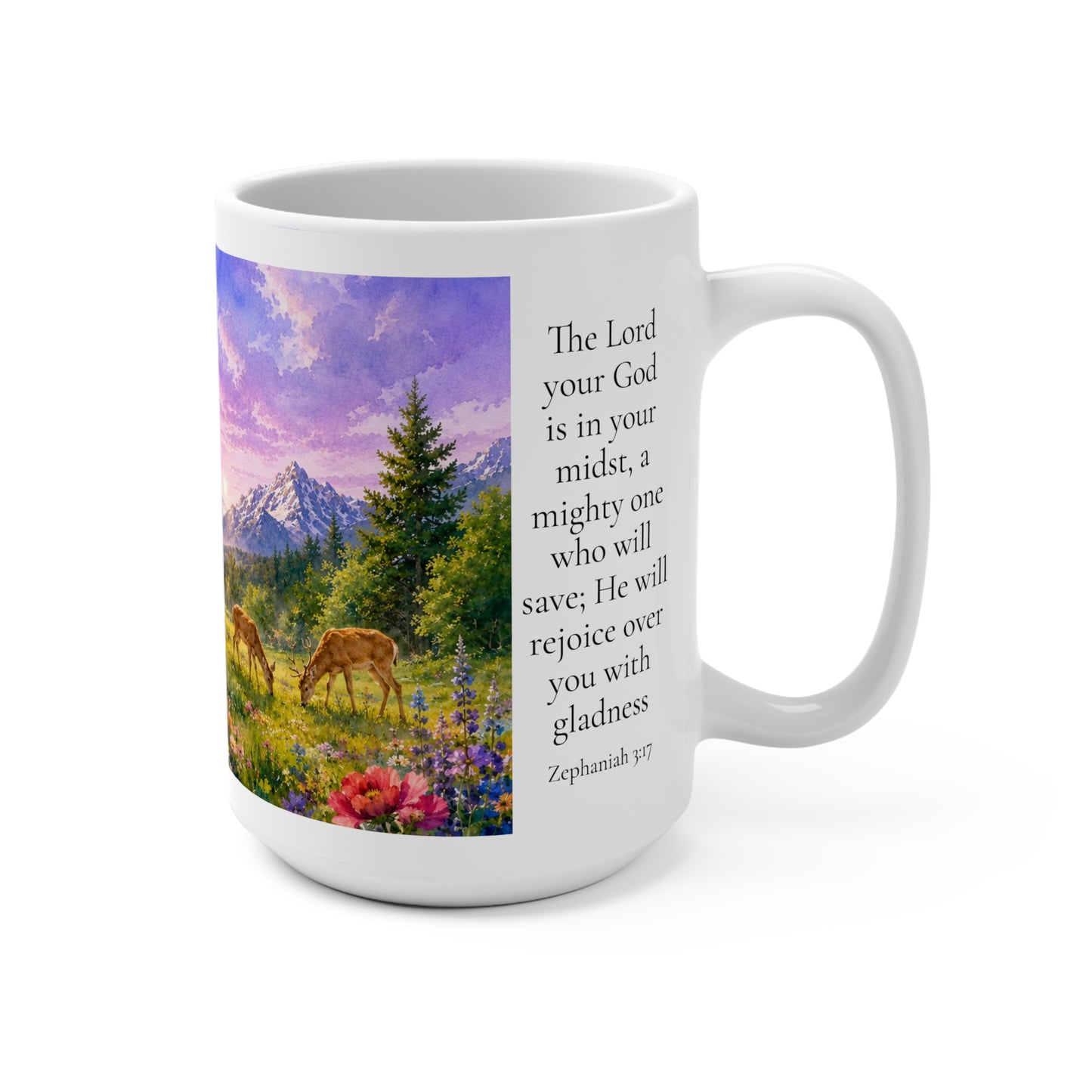 The Lord Rejoices Over You 15oz - Zephaniah 3:17 Christian Gift