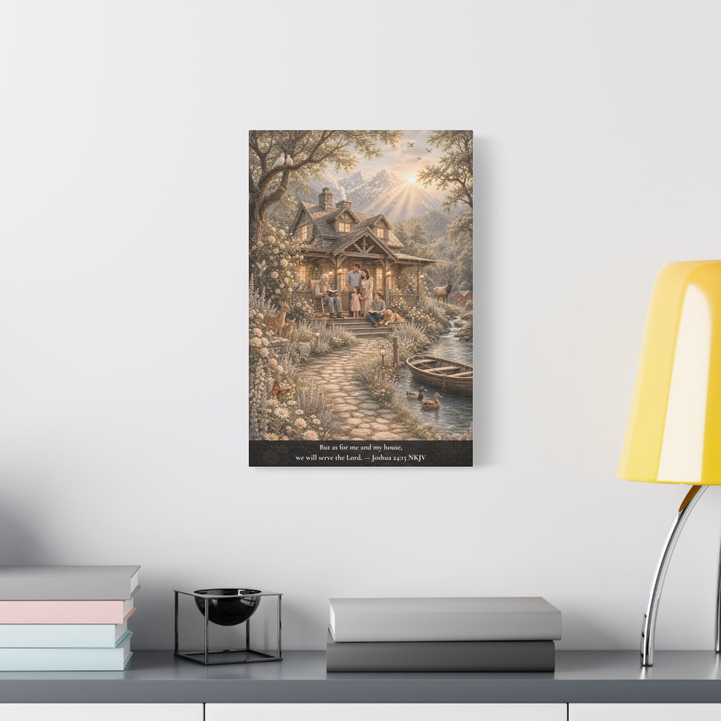 As for Me and My House — Joshua 24:15 | Classic Christian Canvas Art