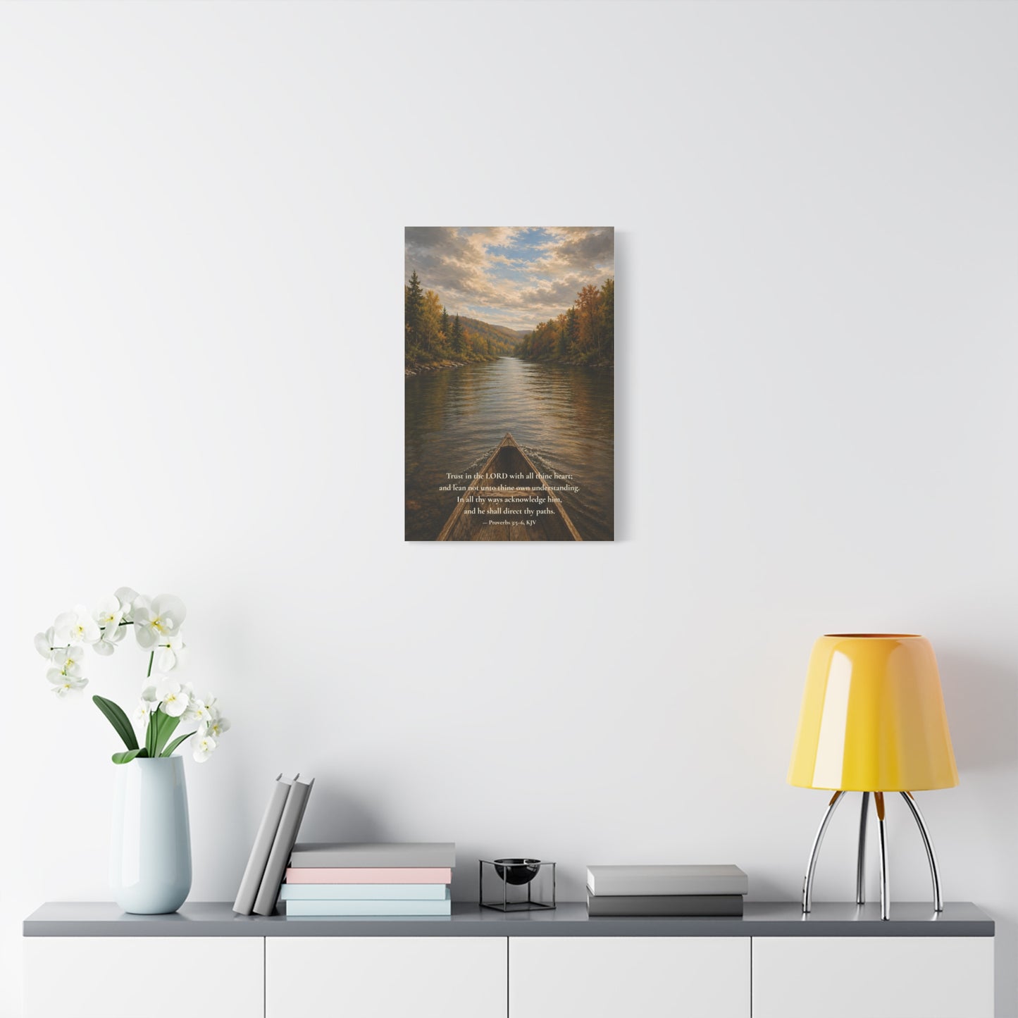 He Shall Direct Thy Paths — Proverbs 3:5–6 | Quiet Grace Canvas Wall Art