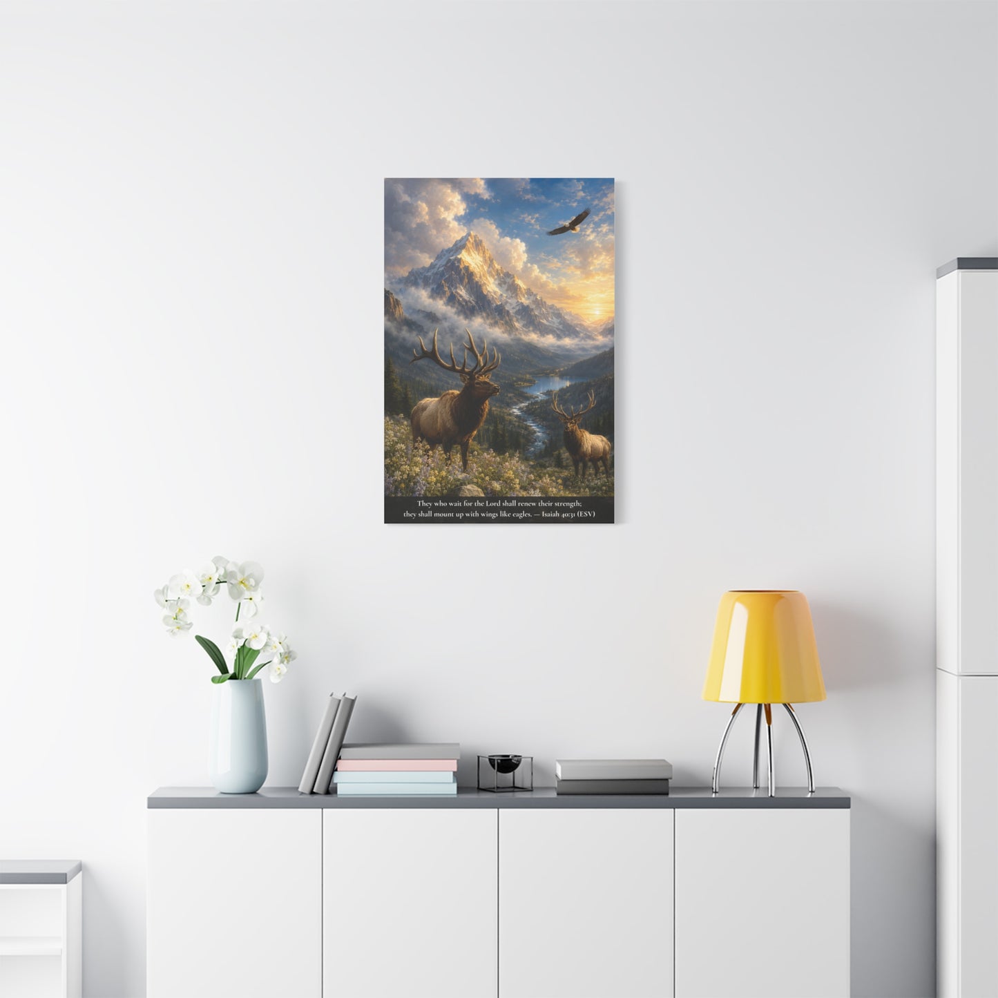 The Eagle and the Mountain — Classic Canvas Wall Art | Isaiah 40:31