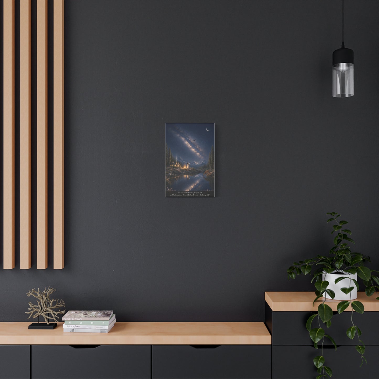 The Heavens Declare His Glory — Psalm 19:1 | Classic Christian Canvas Art