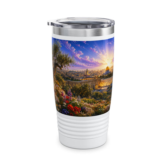 Pray for the Peace of Jerusalem Tumbler 20oz — Psalm 122:6 Christian Gift