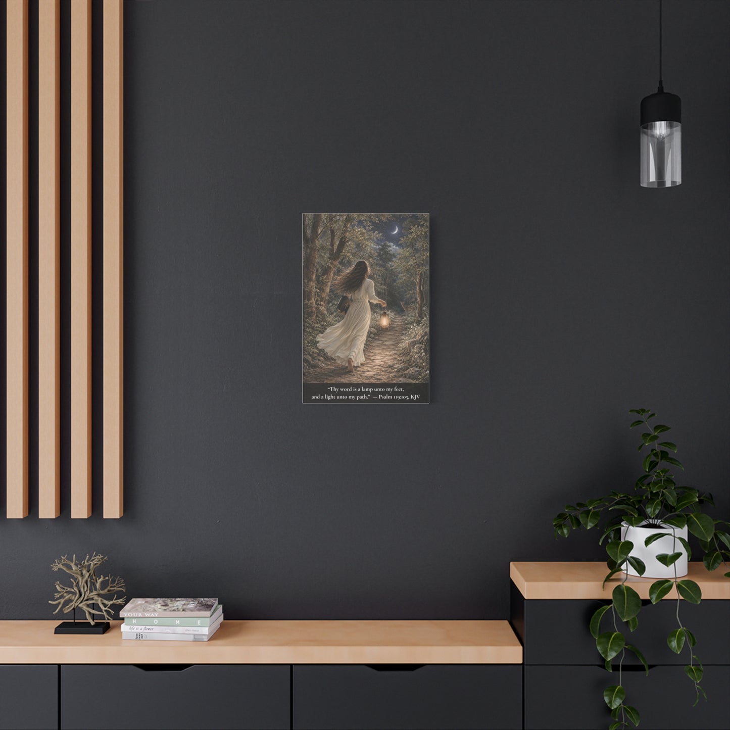 Thy Word Is a Lamp — Psalm 119:105 | Classic Christian Canvas Art