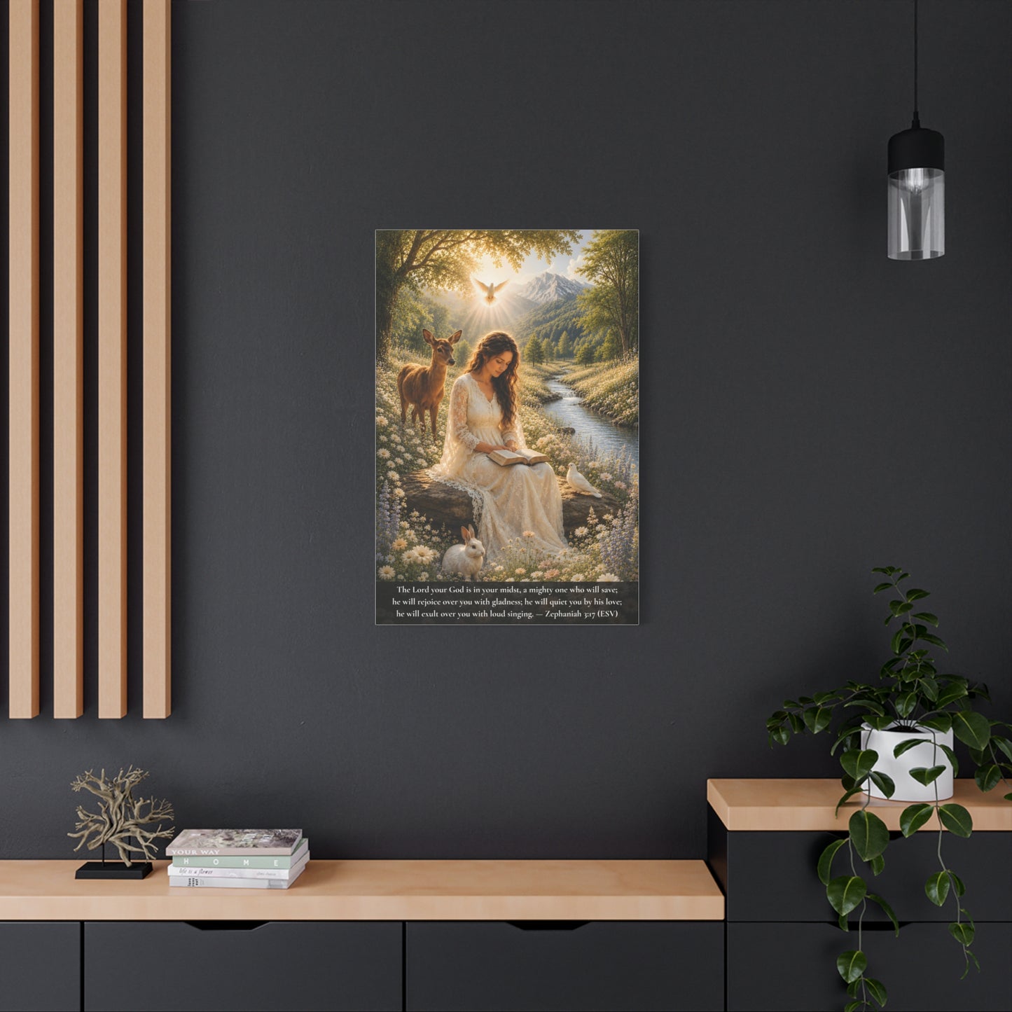 Quieted By His Love — Classic Canvas Wall Art | Zephaniah 3:17