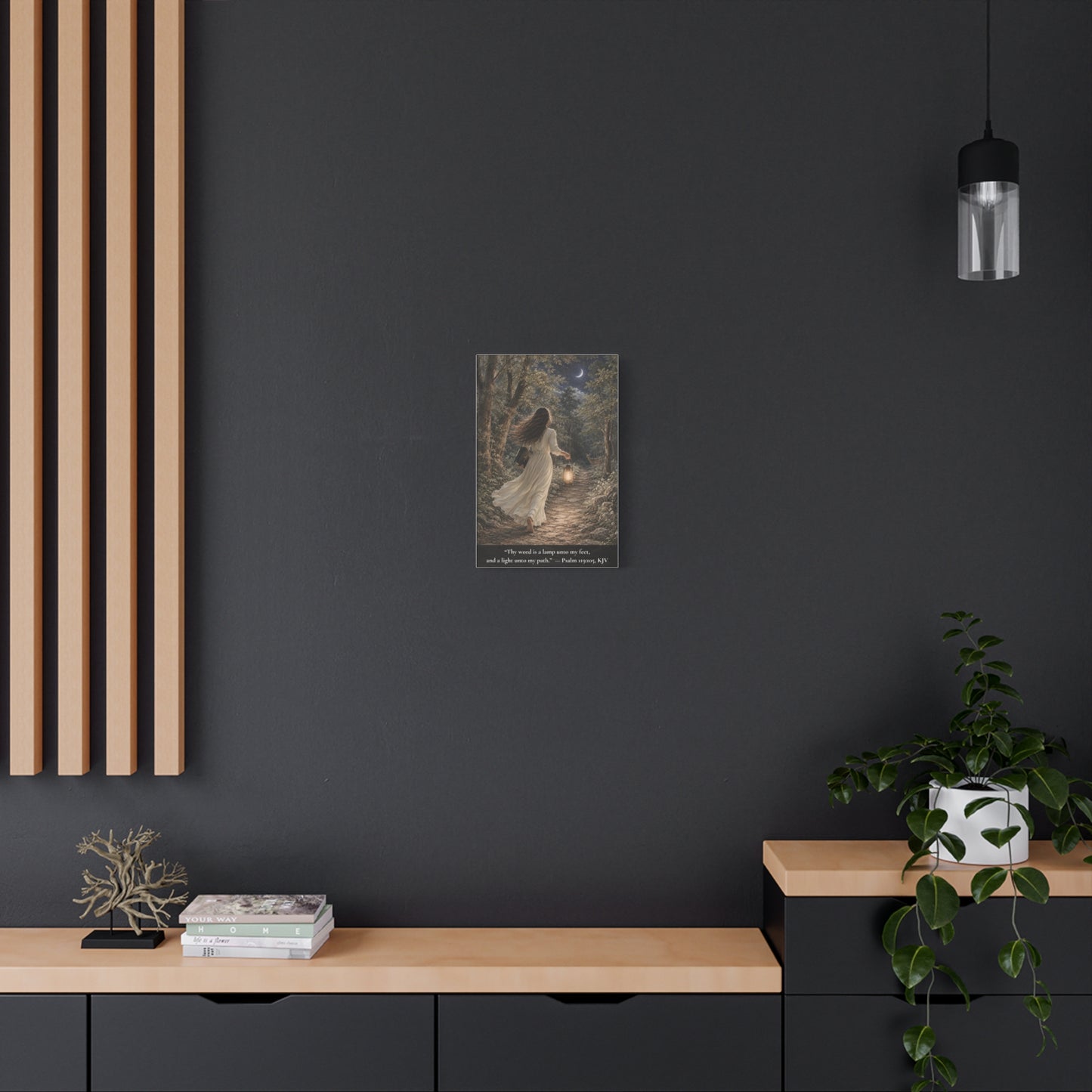 Thy Word Is a Lamp — Psalm 119:105 | Classic Christian Canvas Art