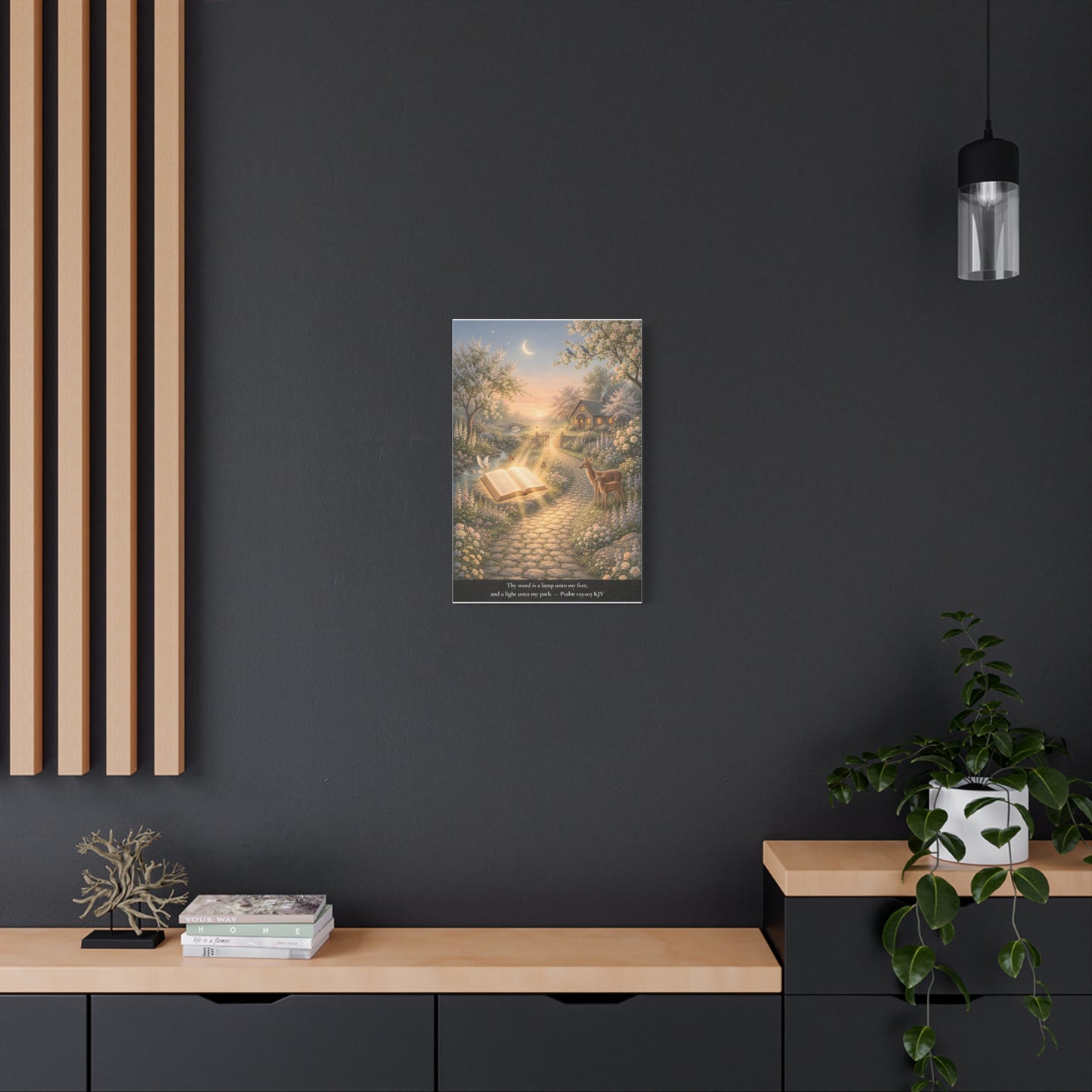 Thy Word Is a Lamp — Psalm 119:105 | Classic Christian Canvas Art