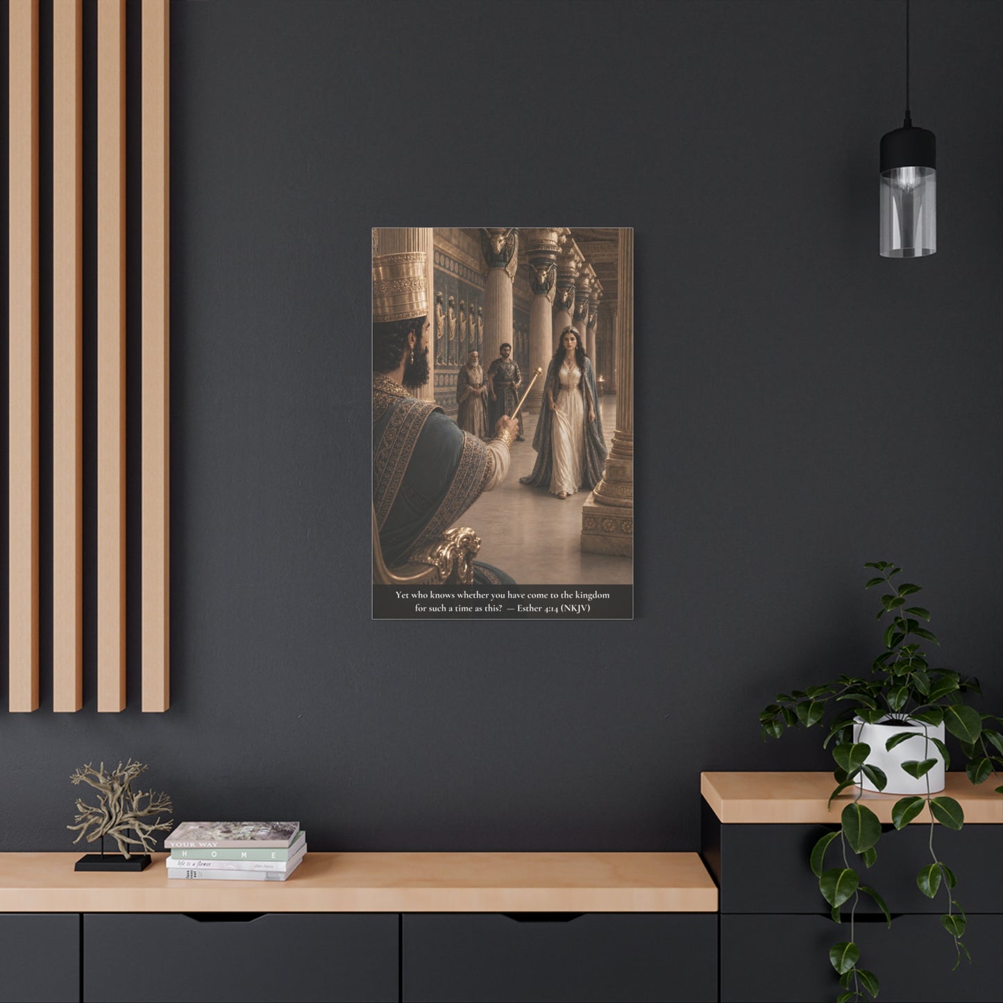 Esther Before the King — Esther 4:14 | Classic Christian Canvas Art