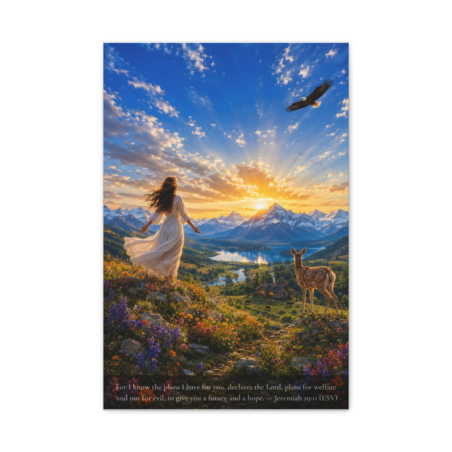 A Future and a Hope — Vibrant Canvas Wall Art | Jeremiah 29:11