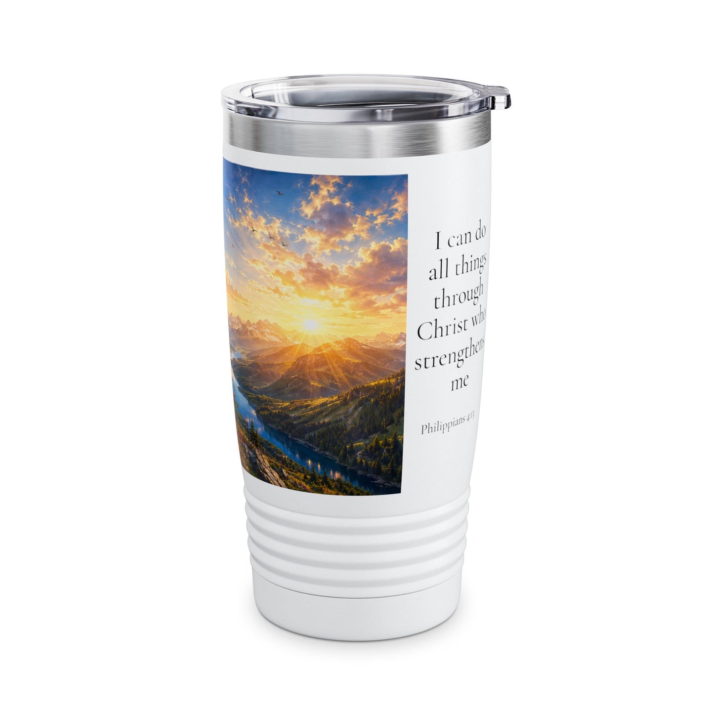 I Can Do All Things Through Christ Tumbler 20oz for Her - Philippians 4:13 Christian Gift