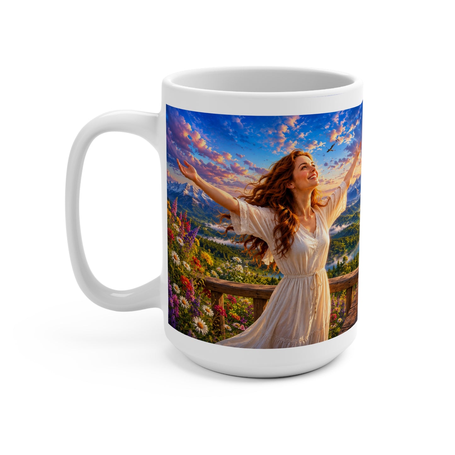 This Is the Day the LORD Has Made Coffee Mug 15oz — Psalm 118:24 Christian Gift for Women