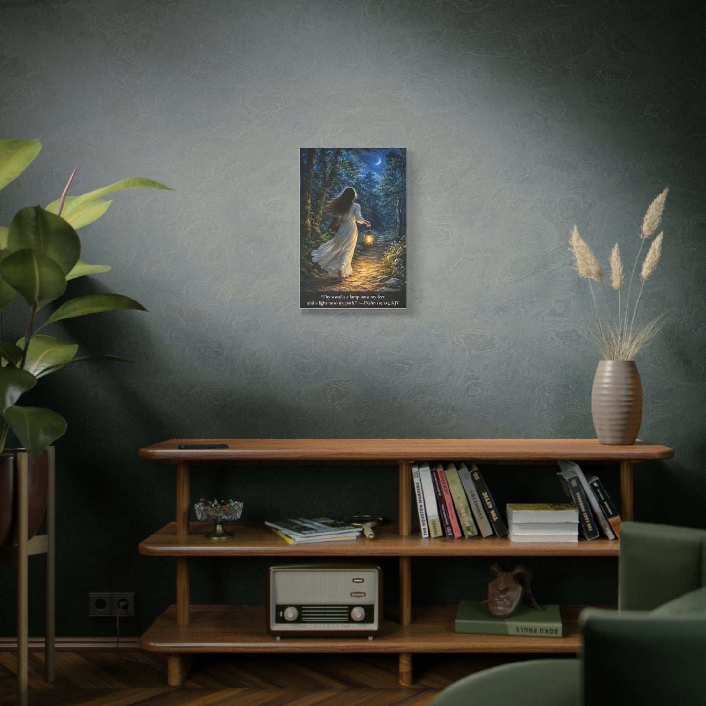 Thy Word Is a Lamp — Psalm 119:105 | Vibrant Christian Canvas Wall Art