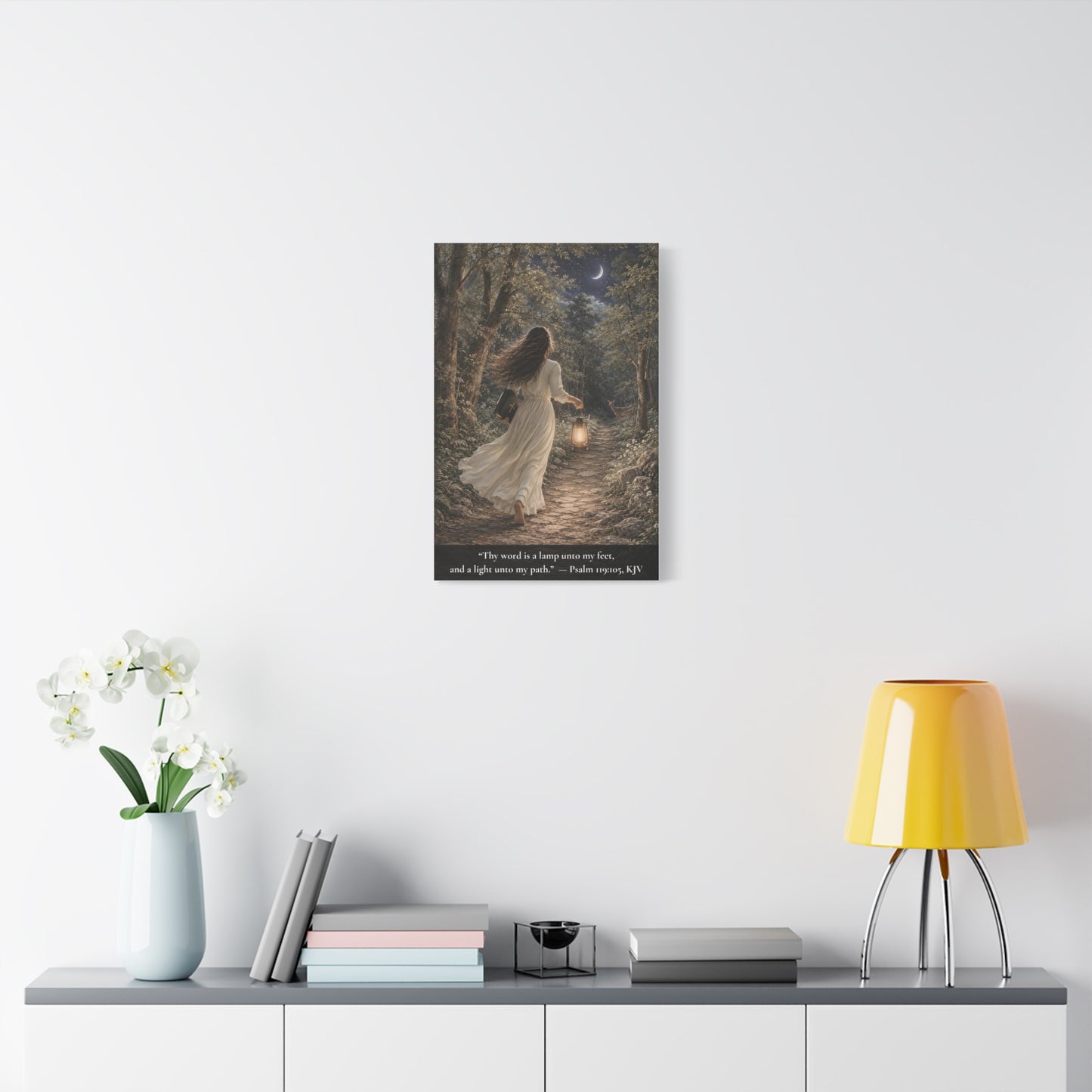 Thy Word Is a Lamp — Psalm 119:105 | Classic Christian Canvas Art