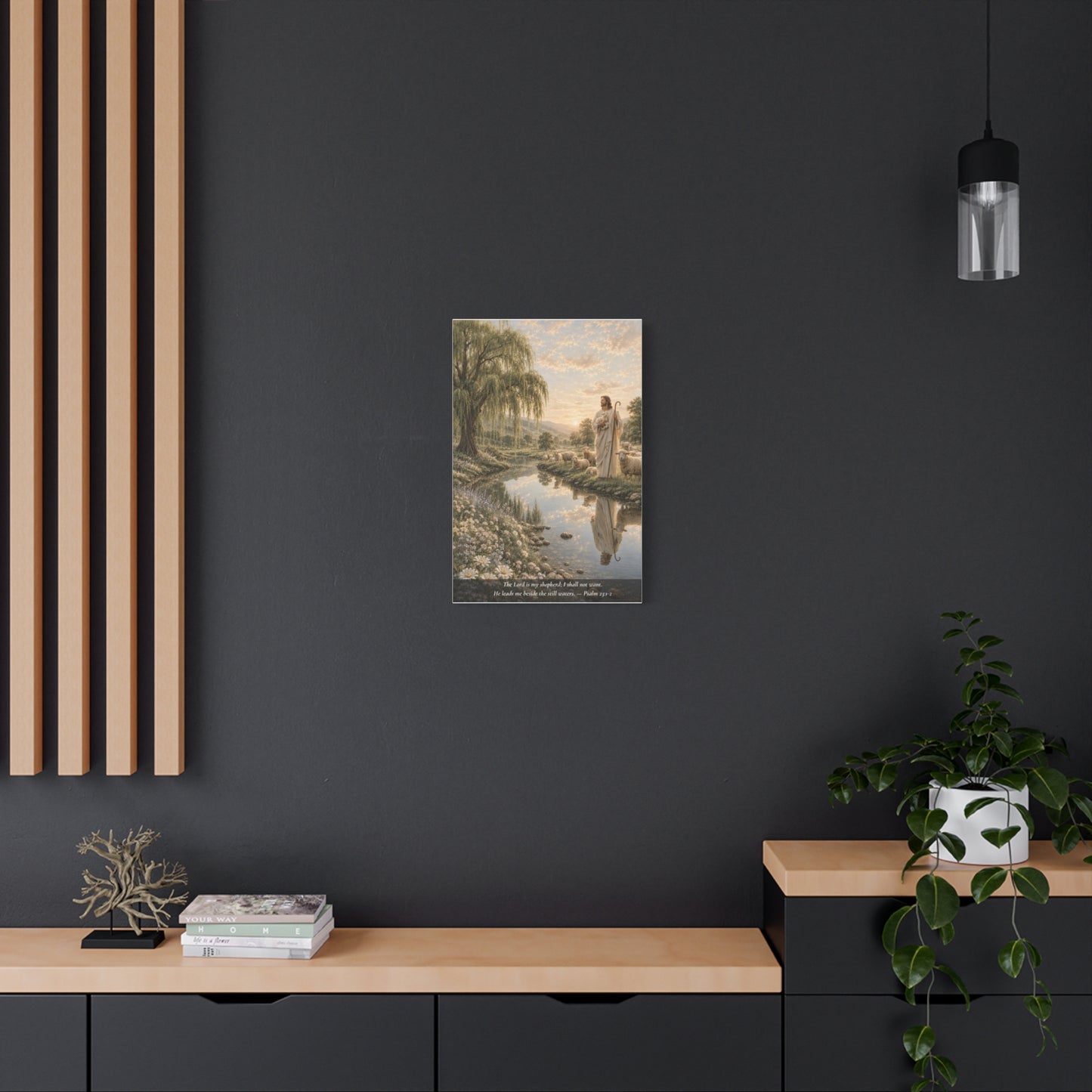 The Lord Is My Shepherd — Classic Canvas Wall Art | Psalm 23:1-2