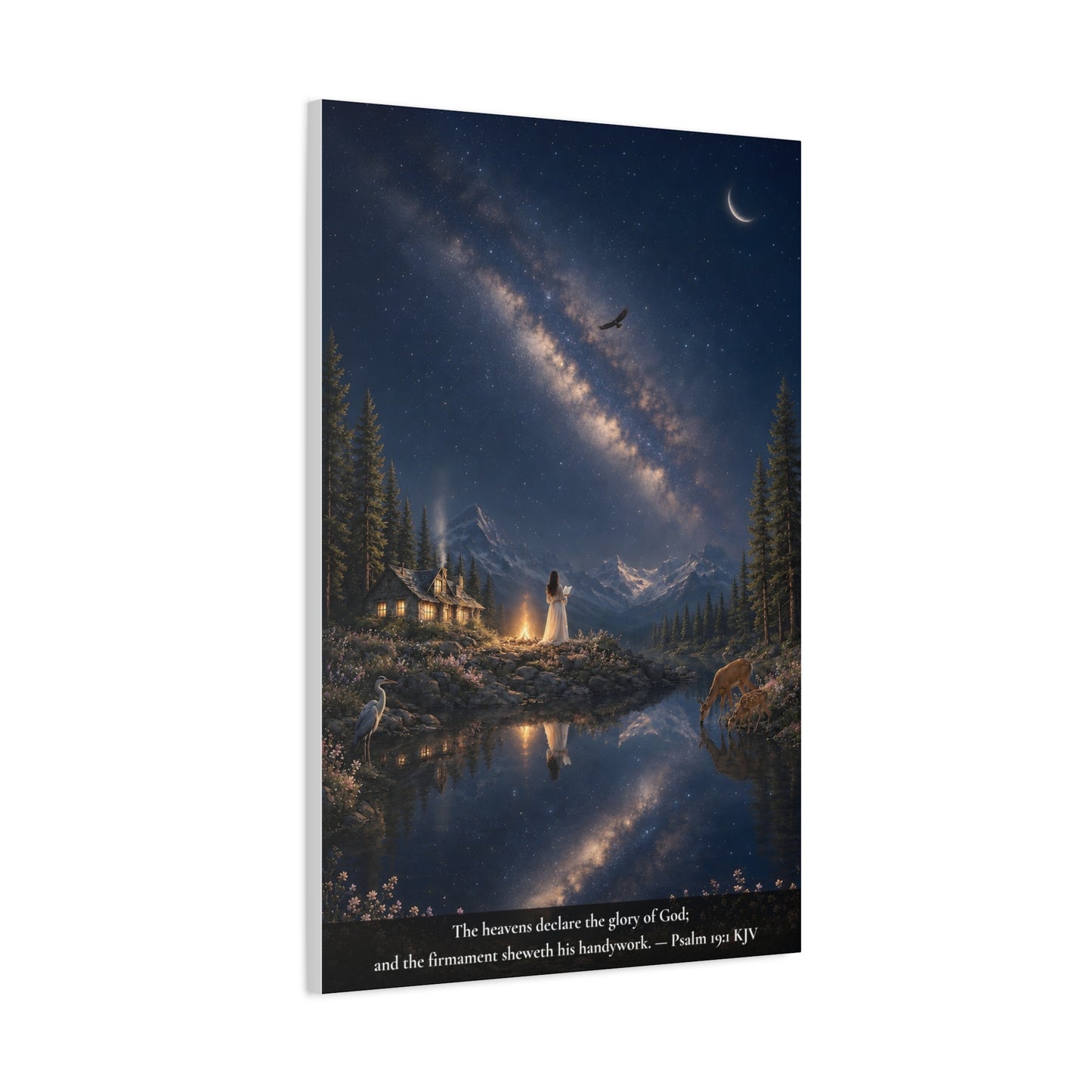 The Heavens Declare His Glory — Psalm 19:1 | Classic Christian Canvas Art