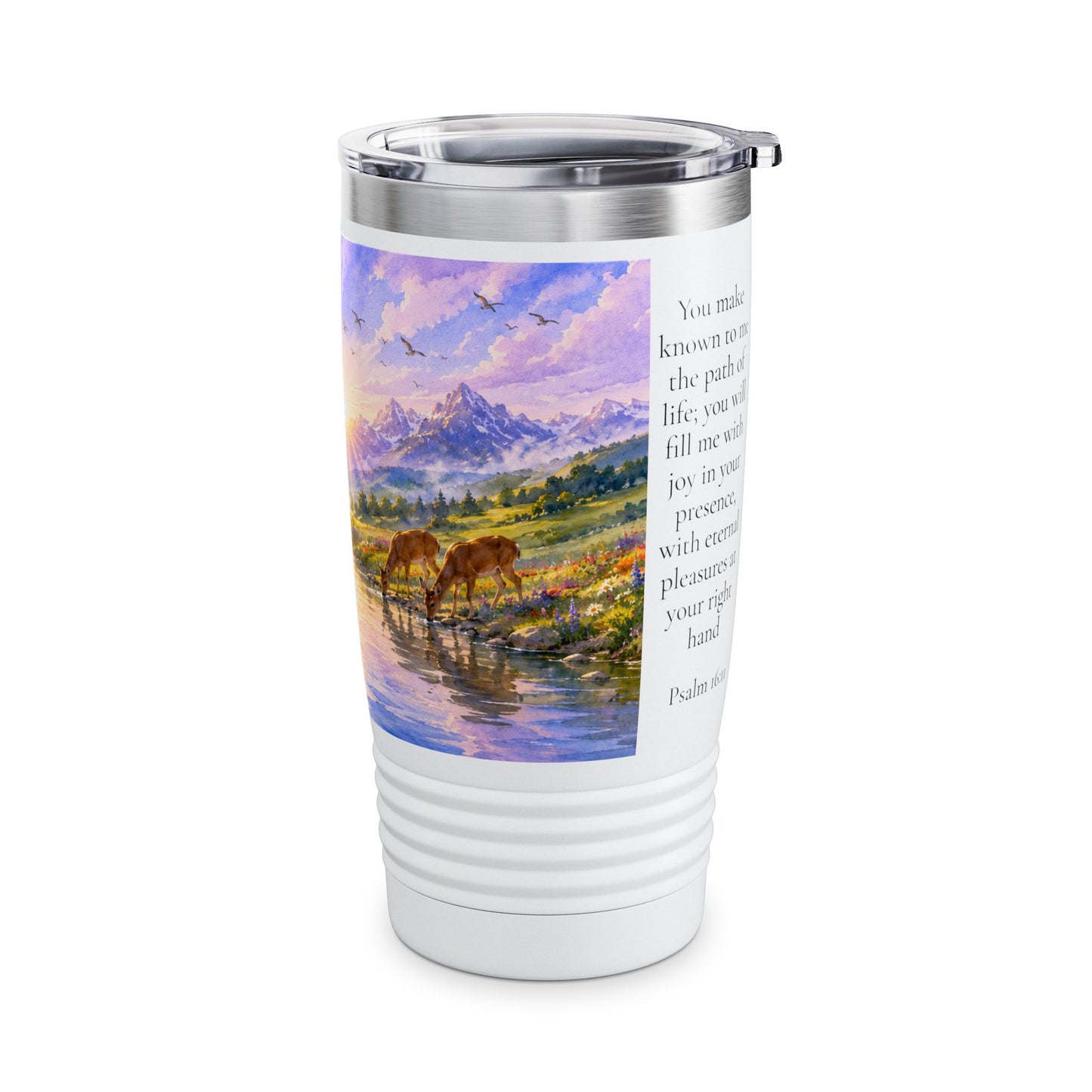 Filled With Joy Tumbler 20oz — Psalm 16:11 Christian Gift for Women