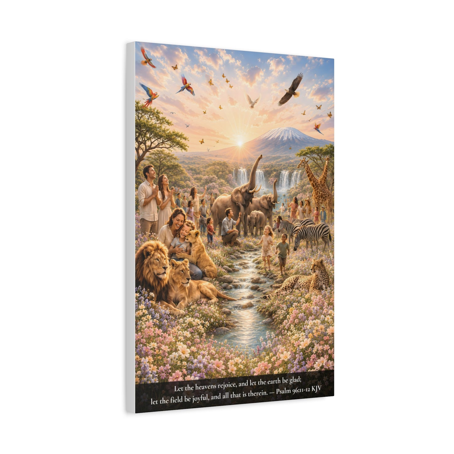 Let the Heavens Rejoice — Psalm 96:11-12 | Classic Christian Canvas Art