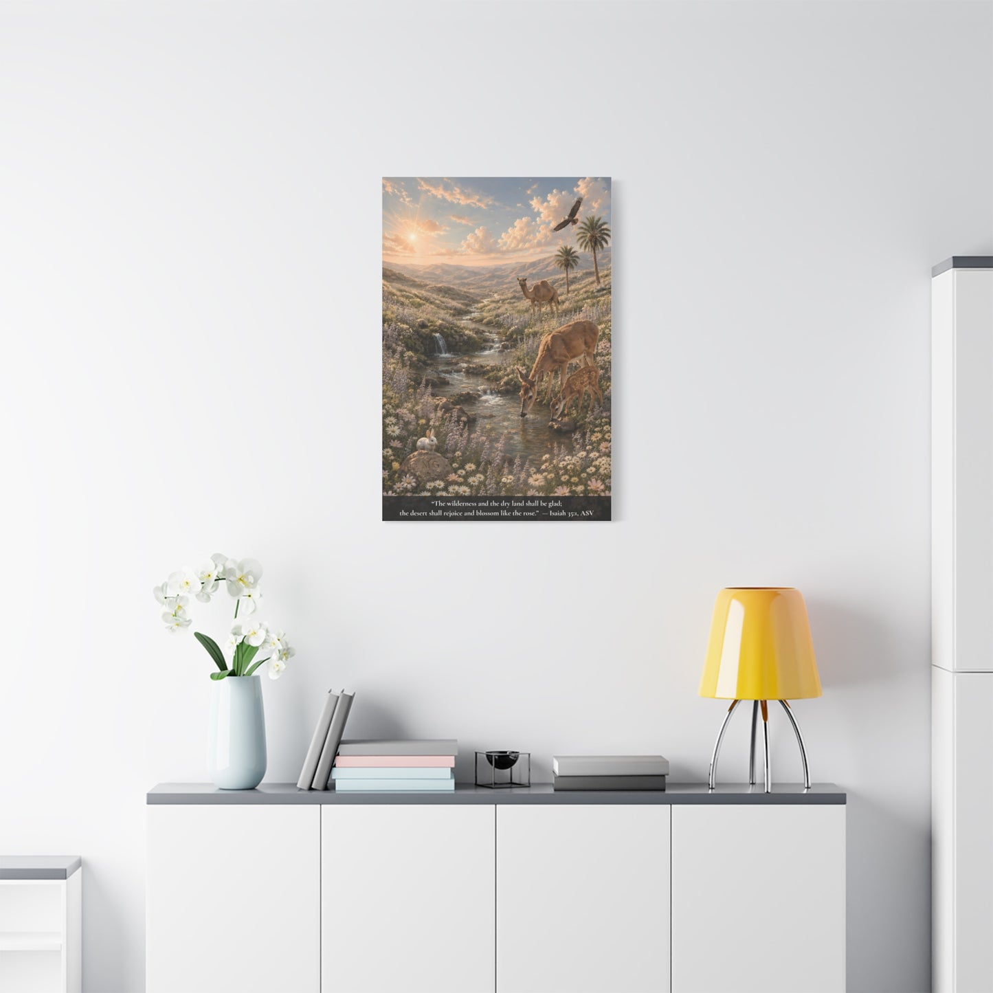 The Desert Shall Rejoice — Classic Canvas Wall Art | Isaiah 35:1