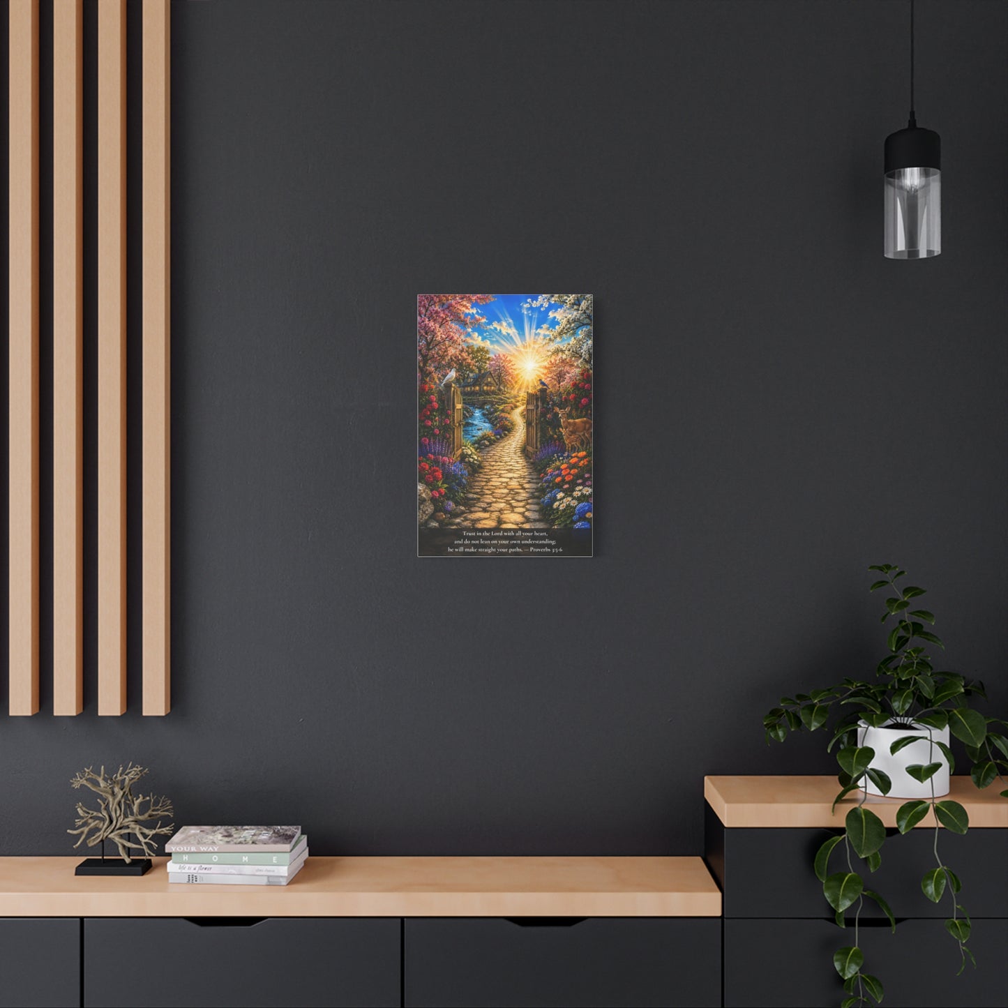 Trust in the Lord — Proverbs 3:5-6 — Vibrant Edition — Christian Canvas Wall Art