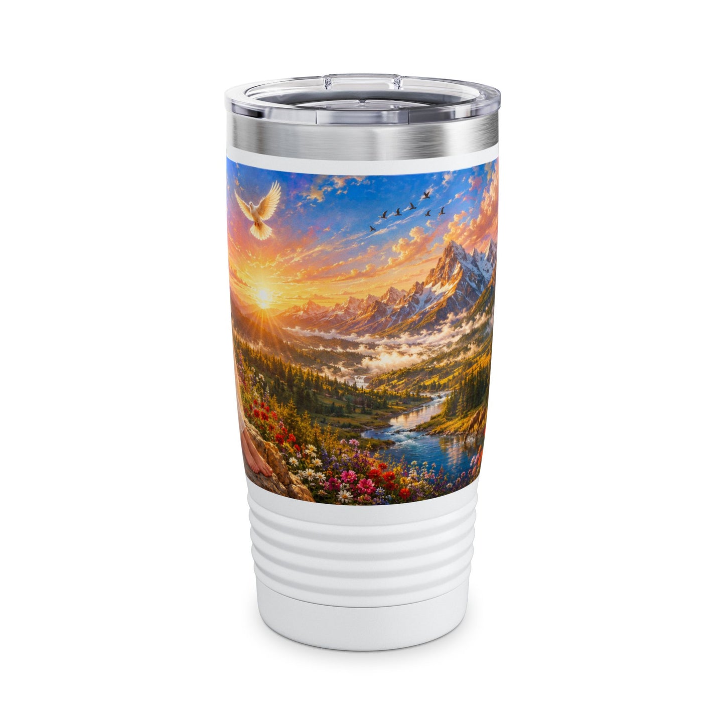 His Mercies Are New Every Morning Tumbler 20oz - Lamentations 3:23 Christian Gift