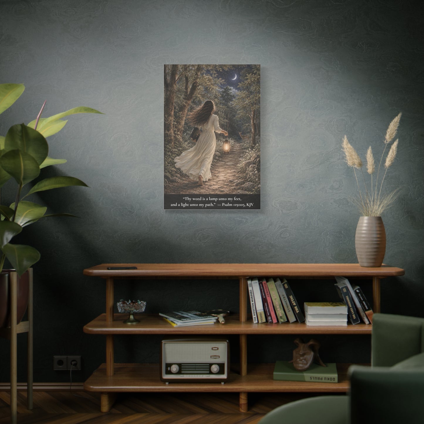 Thy Word Is a Lamp — Psalm 119:105 | Classic Christian Canvas Art