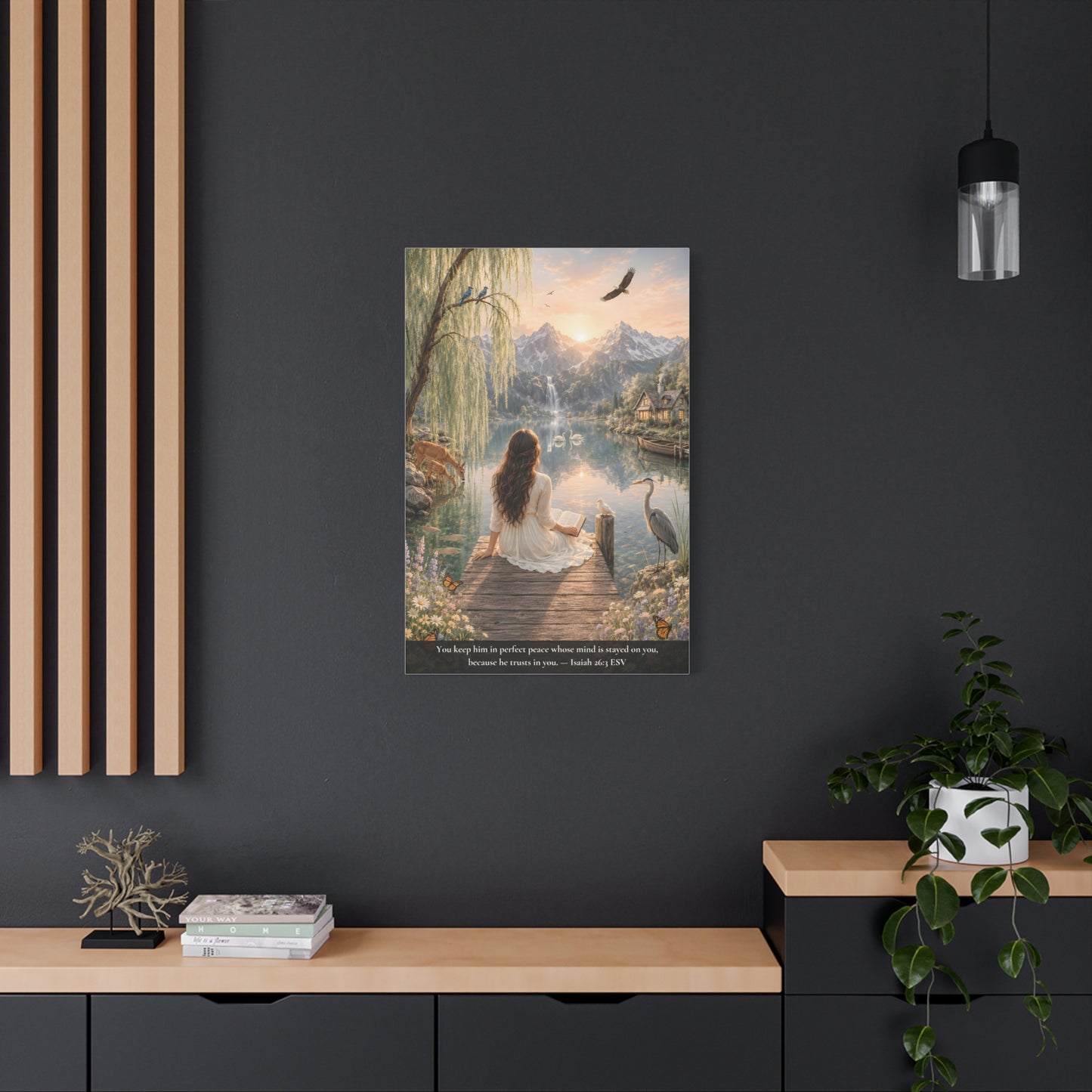 Kept in Perfect Peace — Isaiah 26:3 | Classic Christian Canvas Art