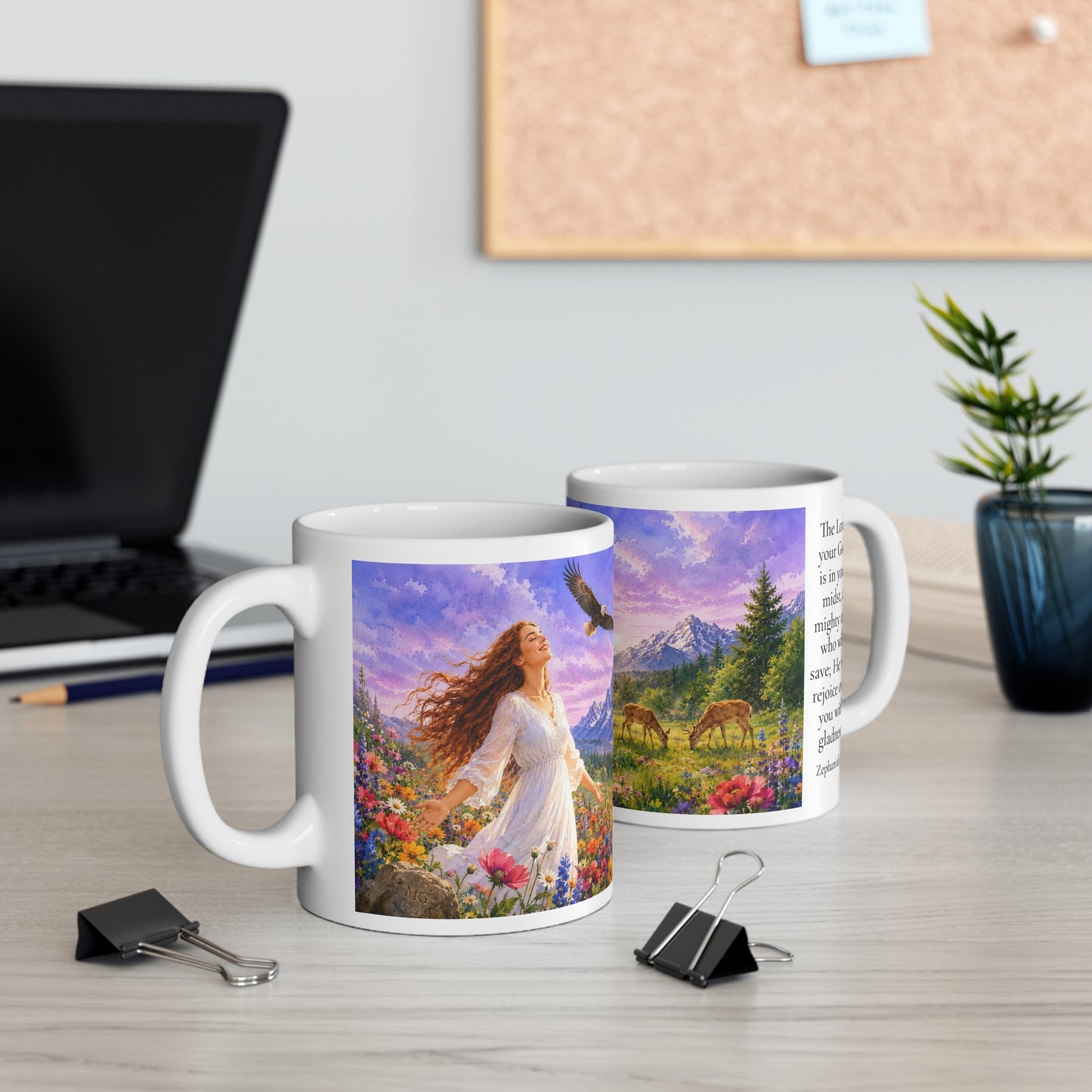 The Lord Rejoices Over You 11oz - Zephaniah 3:17 Christian Gift