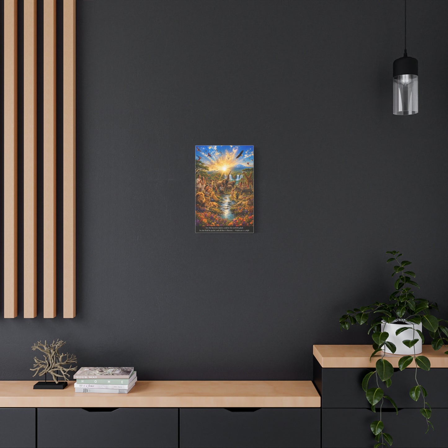 Let the Heavens Rejoice — Psalm 96:11-12 | Vibrant Christian Canvas Art