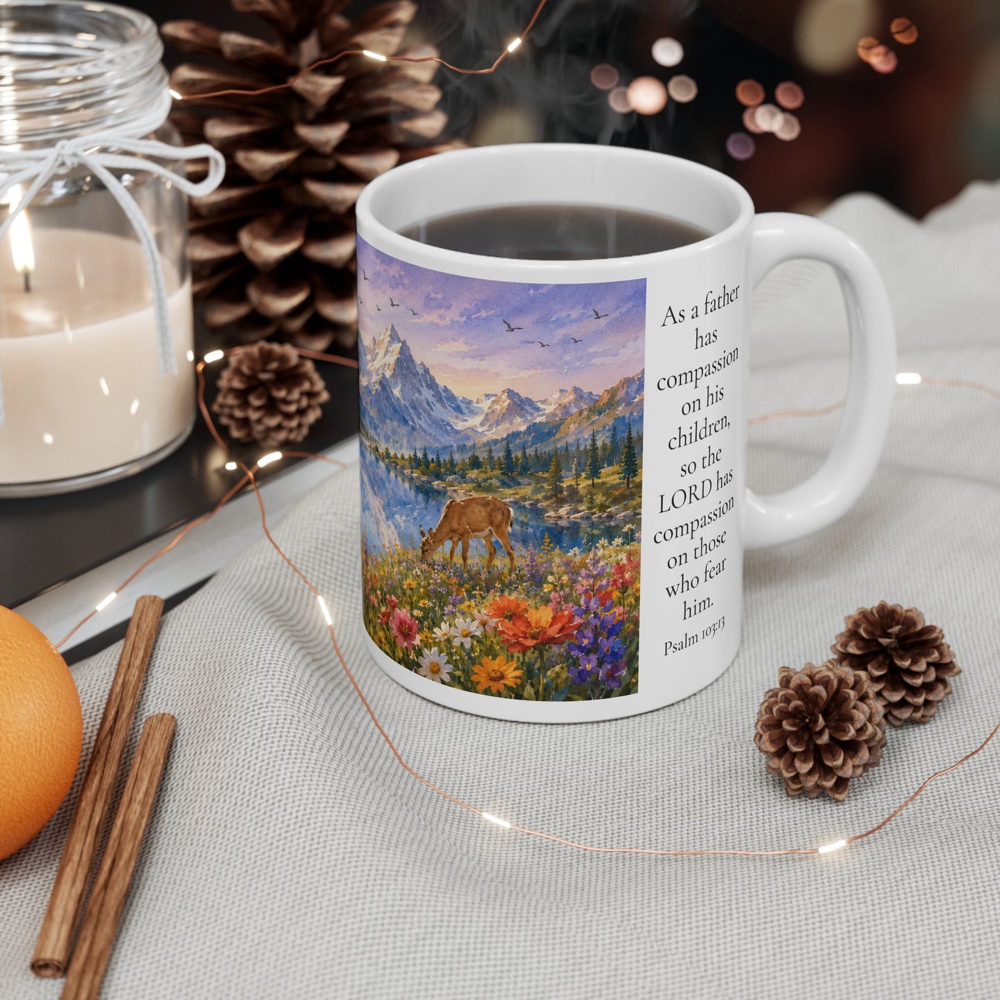 As a Father Has Compassion 11oz For Her - Psalm 103:13 Christian Gift