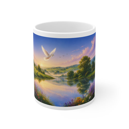 Be Still and Know That I Am God Coffee Mug 11oz — Psalm 46:10 Christian Gift