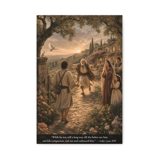 The Prodigal Son — Luke 15:11-32 | Classic Christian Canvas Art