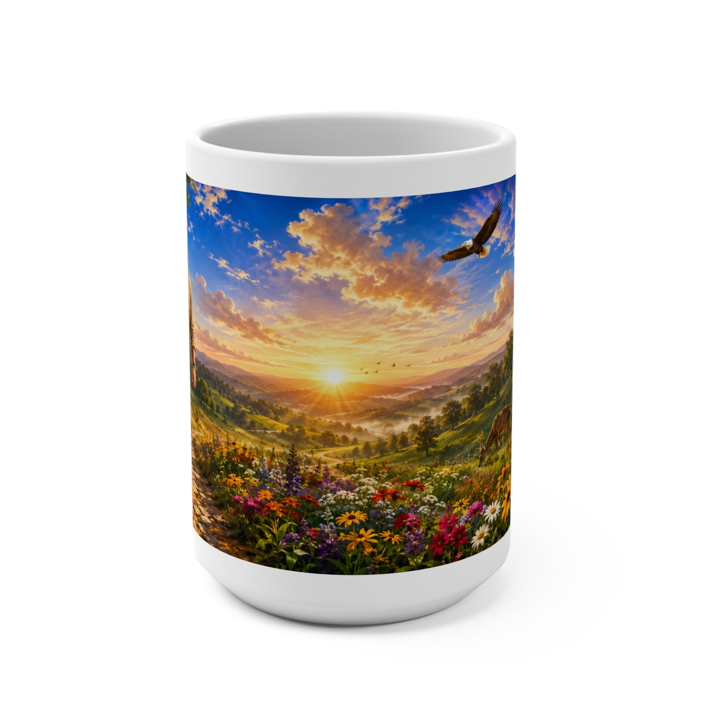 Act Justly Love Mercy Walk Humbly Coffee Mug 15oz — Micah 6:8 Christian Gift for Him