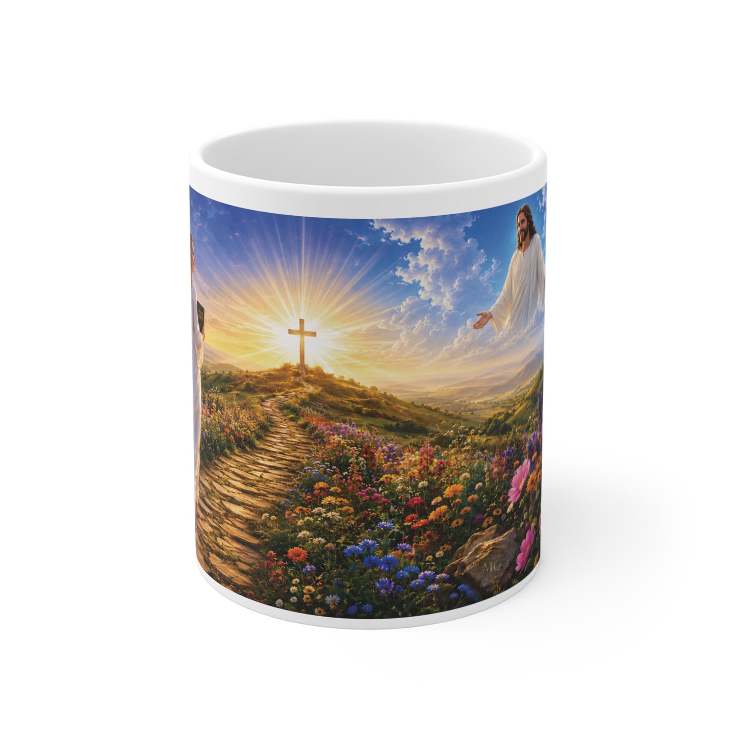 All Things Work Together for Good Coffee Mug 11oz - Romans 8:28 Christian Gift