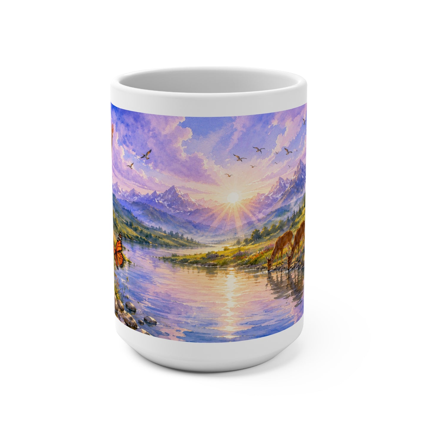 Filled With Joy Coffee Mug 15oz — Psalm 16:11 Christian Gift for Women