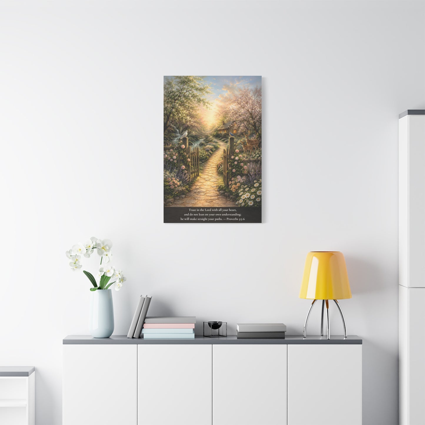 Trust in the Lord — Proverbs 3:5-6 — Classic Edition — Christian Canvas Wall Art