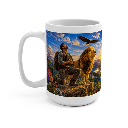 I Can Do All Things Through Christ Coffee Mug 15oz for Him - Philippians 4:13 Christian Gift