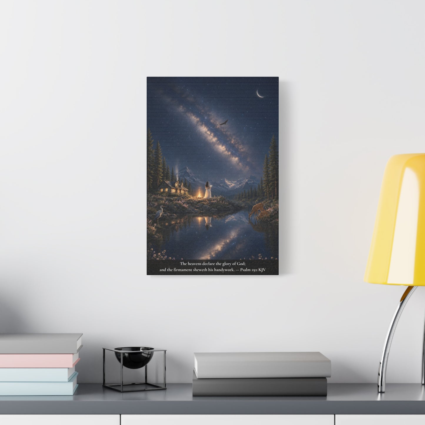 The Heavens Declare His Glory — Psalm 19:1 | Classic Christian Canvas Art