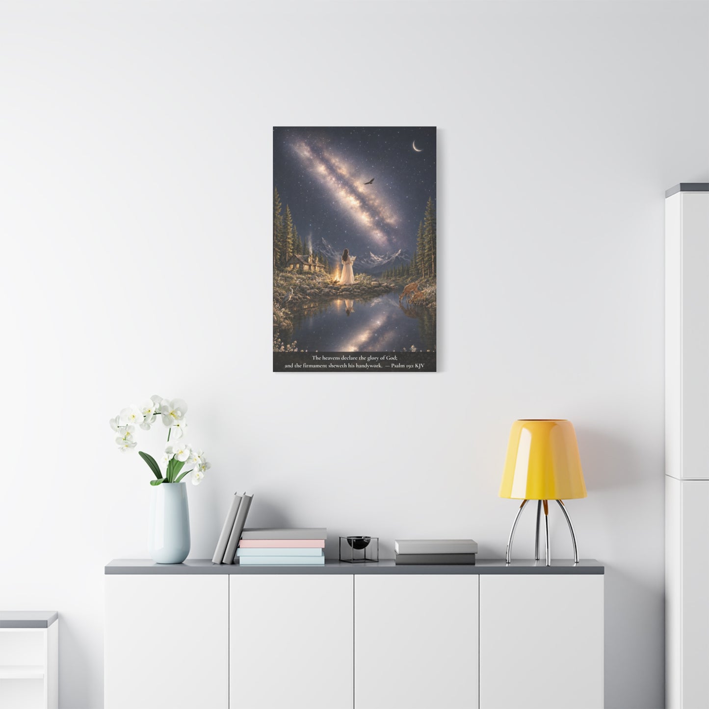 The Heavens Declare His Glory — Psalm 19:1 | Classic Christian Canvas Art