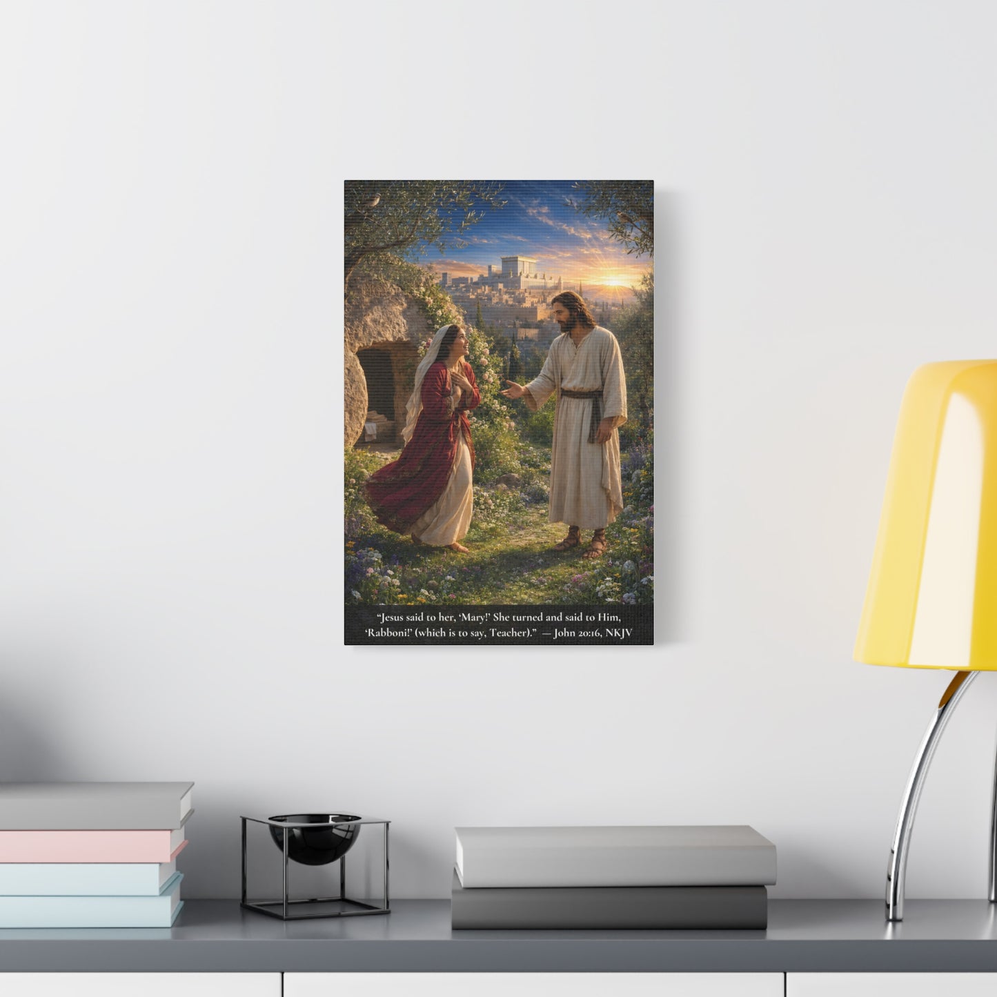 Rabboni — John 20:16 | Vibrant Christian Canvas Wall Art