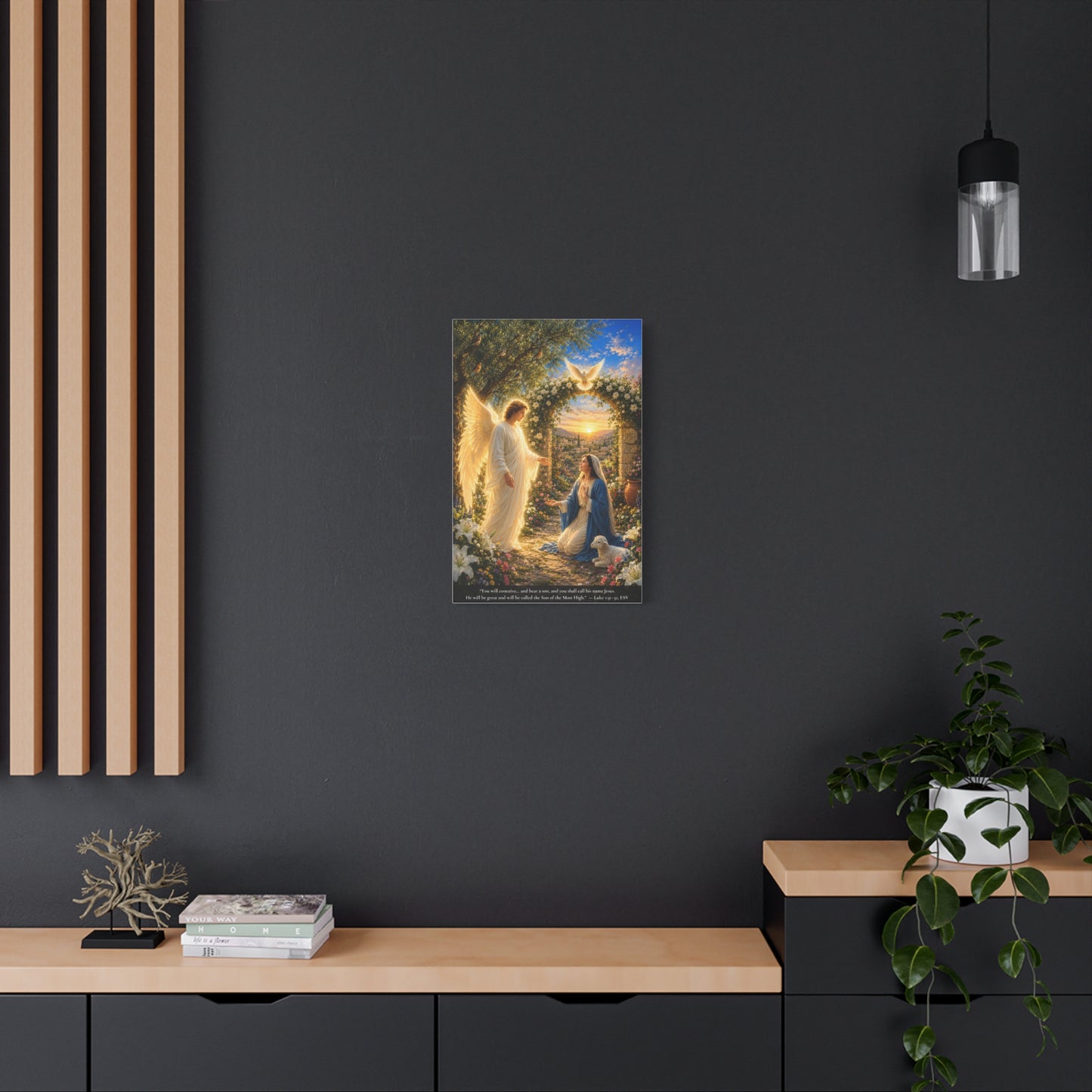 The Annunciation — Luke 1:28-38 | Vibrant Christian Canvas Wall Art