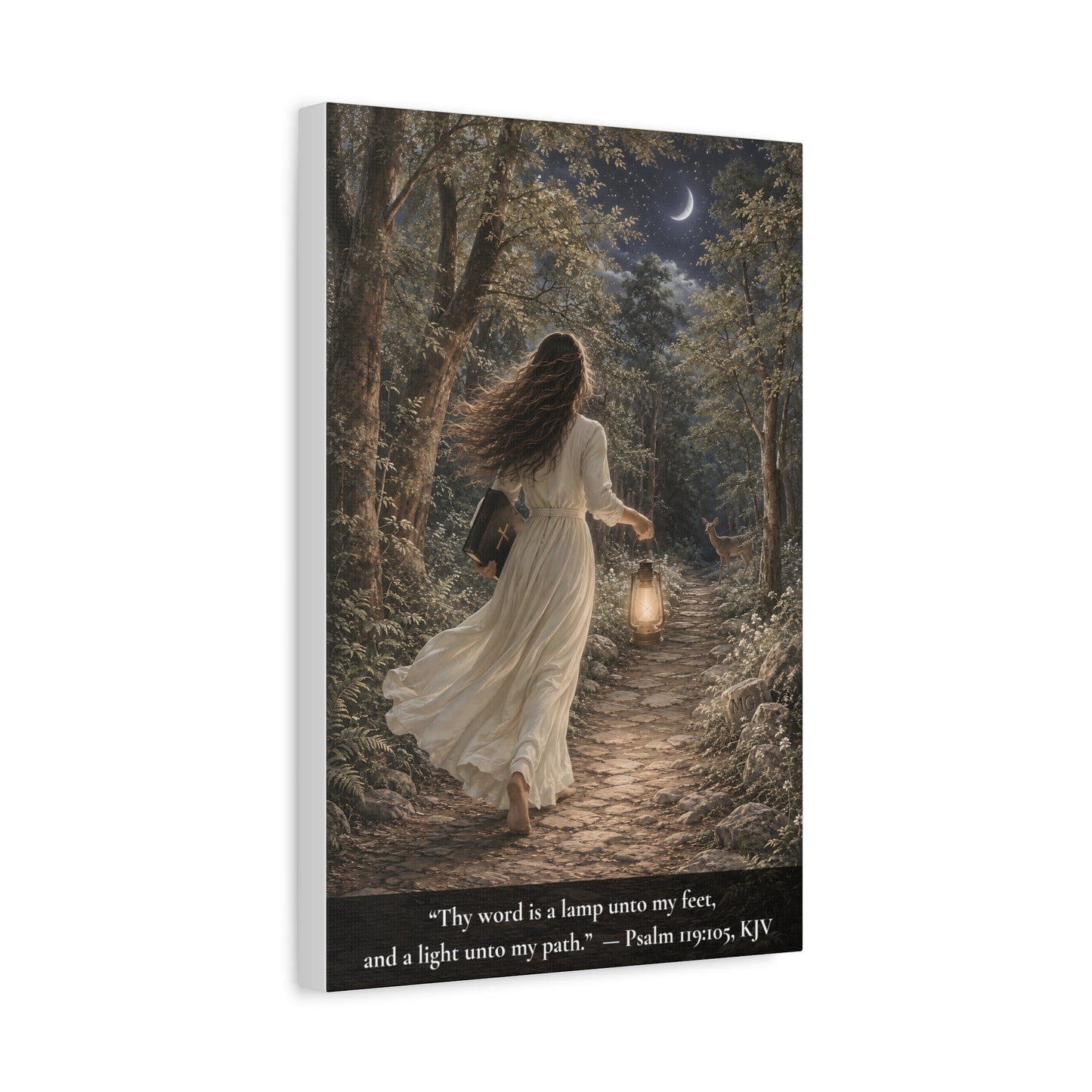 Thy Word Is a Lamp — Psalm 119:105 | Classic Christian Canvas Art