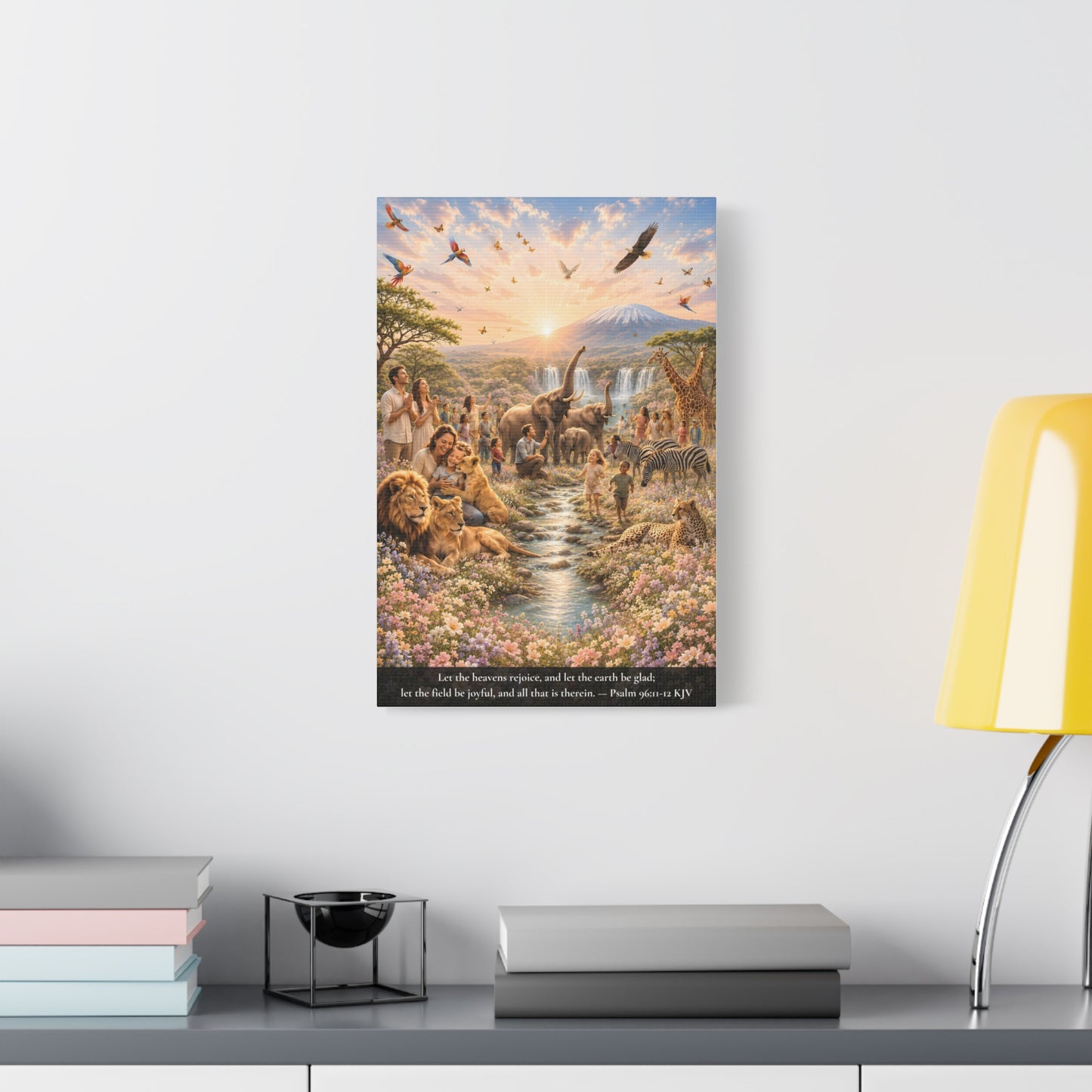 Let the Heavens Rejoice — Psalm 96:11-12 | Classic Christian Canvas Art