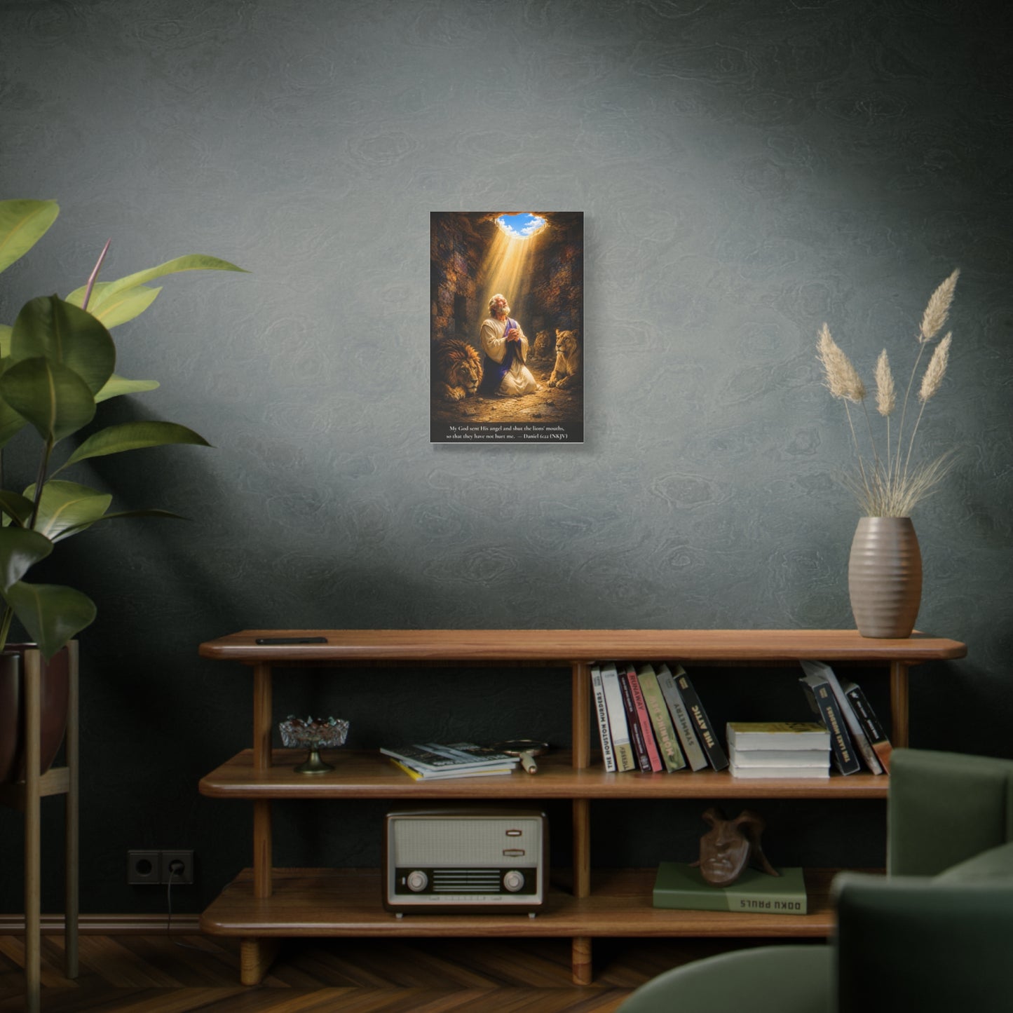 Daniel in the Lions' Den — Daniel 6:22 | Vibrant Christian Canvas Wall Art